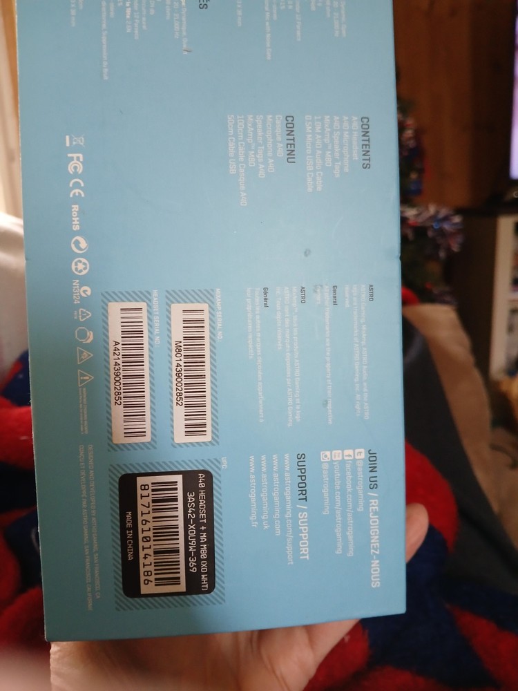 Box for Astro A40 Headset BOX ONLY