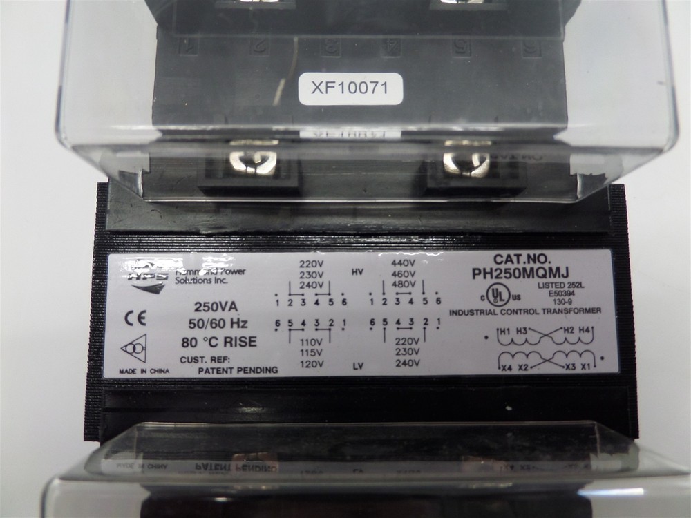 Hammond Power Solutions PH250QMJ Industrial Control Transformer