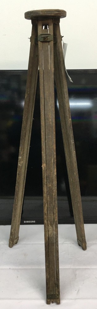 Wood Tripod transit survey vintage stand rustic primitive