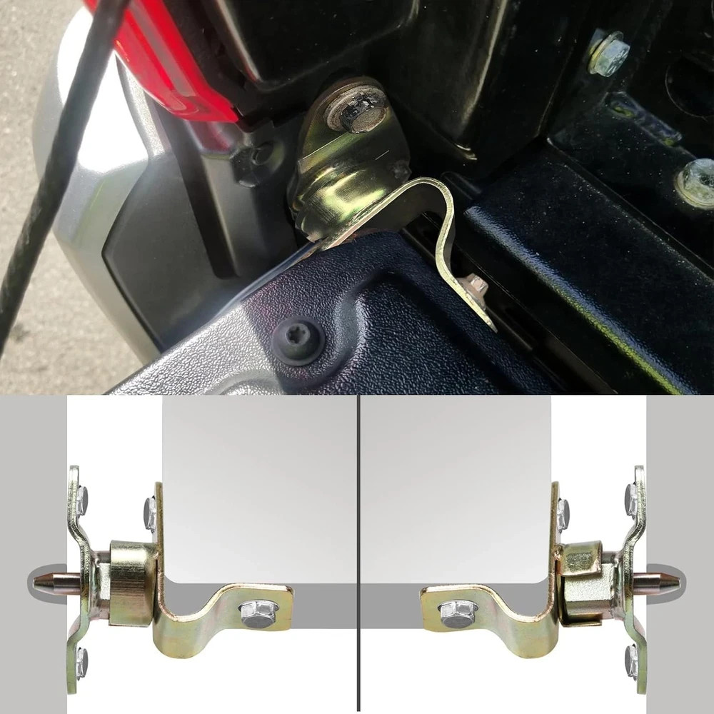 Tailgate Hinge Kit Compatible with 1999-2007 Silverado/Sierra 4 Pack with Screws