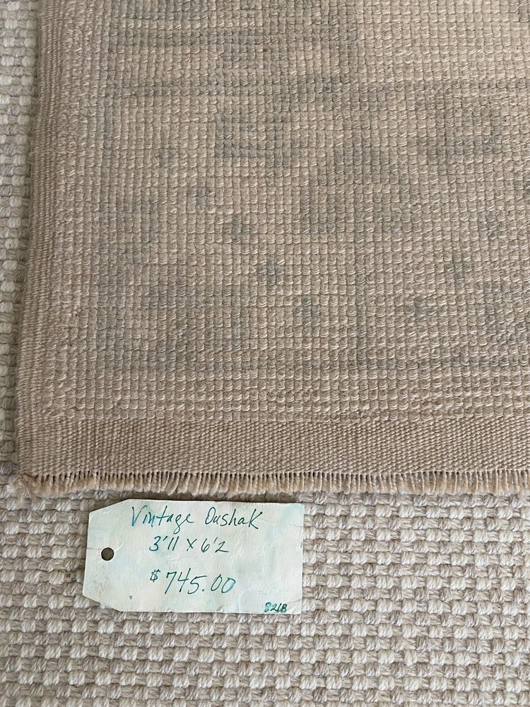 Vintage Turkish Oushak Neutral Rug