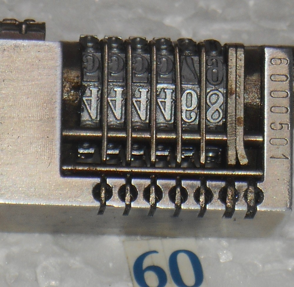 SUNUM | letterpress numbering machine | 60