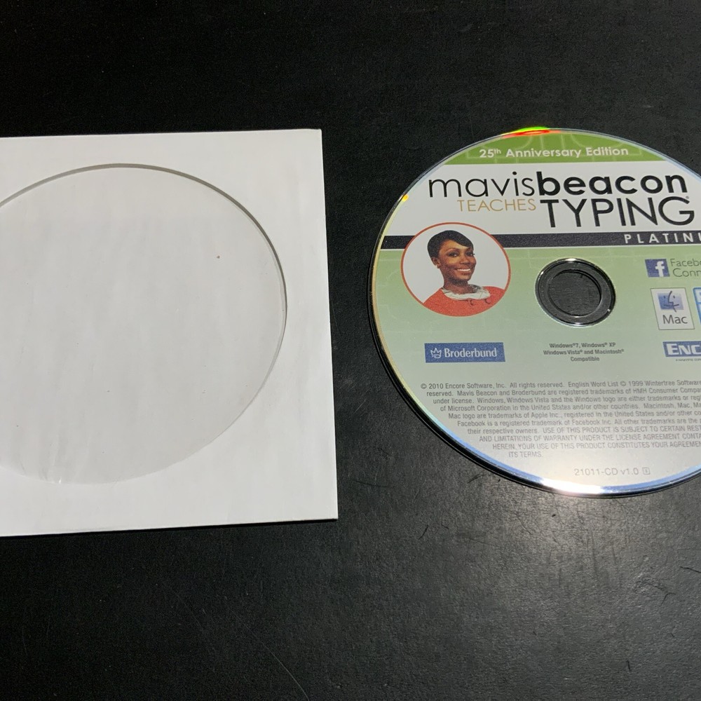 Mavis Beacon Teach Typing 25th Anniversary Edition Platinum Windows 7 PC