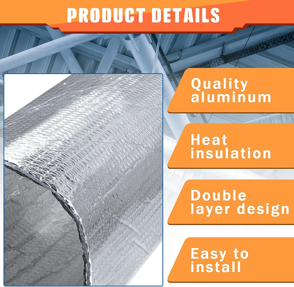 Garage Door Insulation Kit 16 Pcs Double Bubble REFLECTIVE Panels 24x48" SHEETS