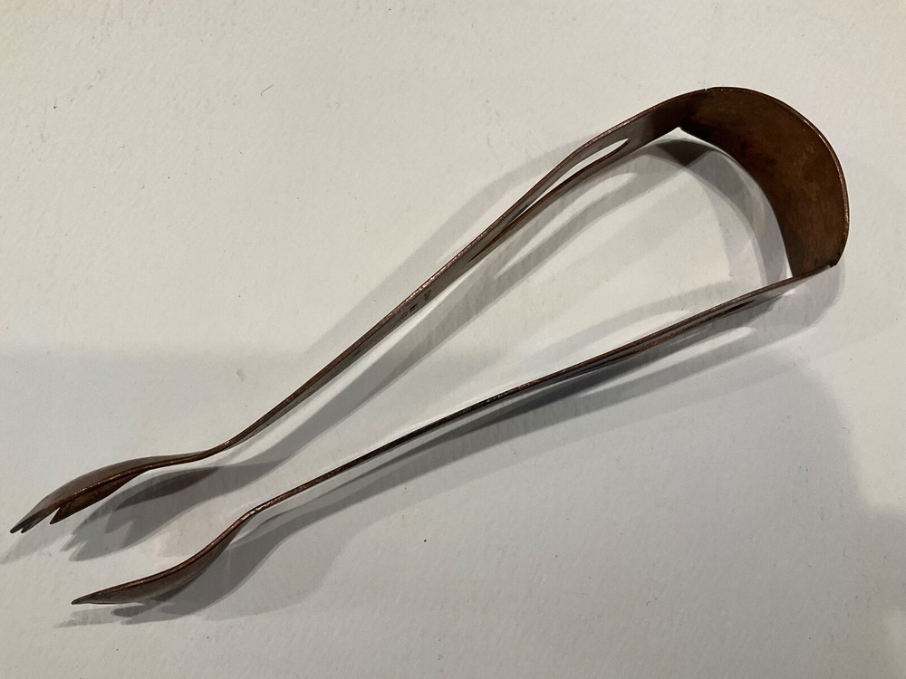 Vintage Copper Ice Tongs