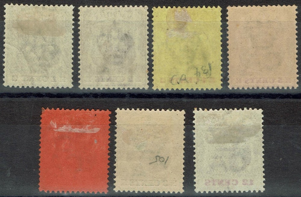 MAURITIUS 1900 ARMS RANGE TO 12C WMK CROWN CA
