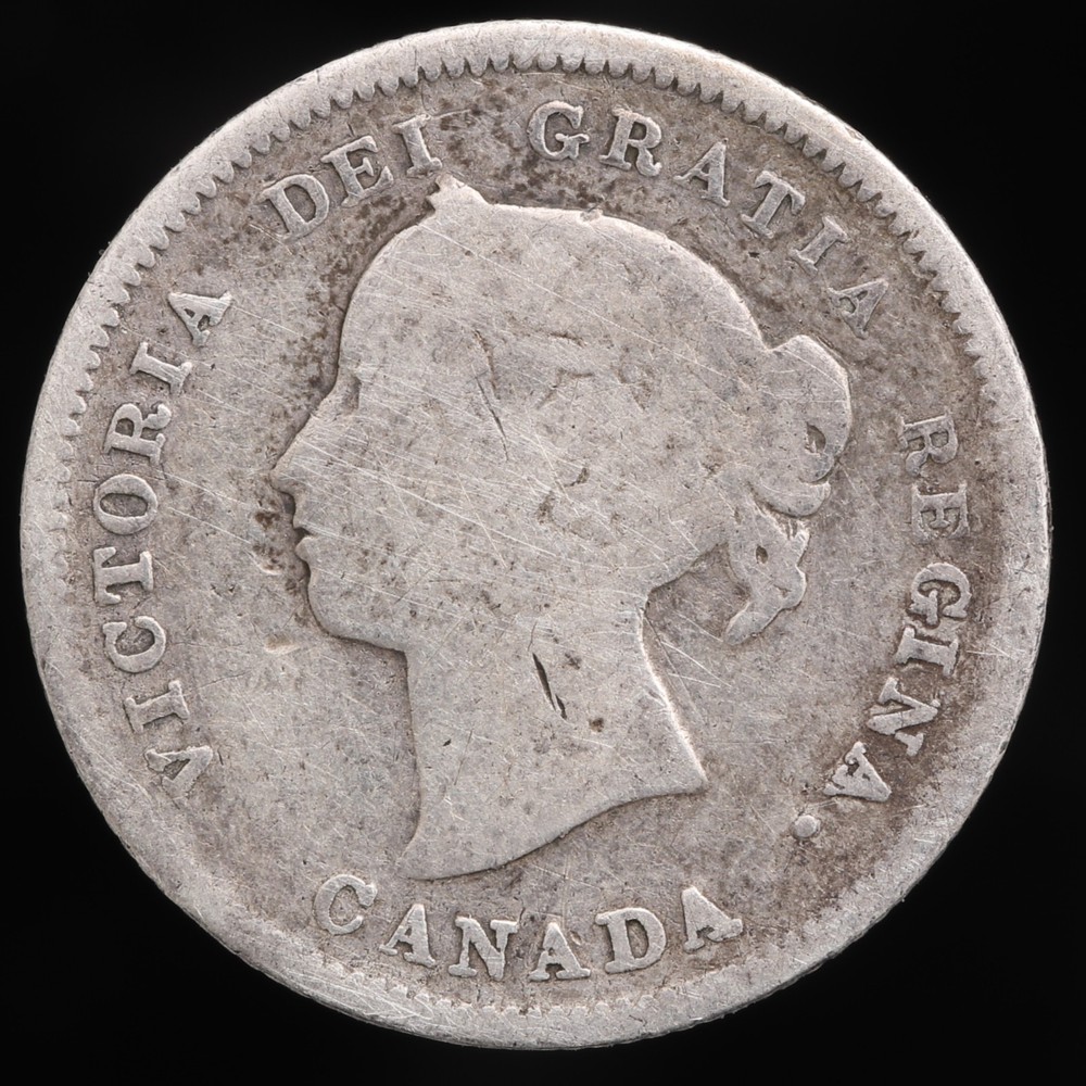 1885 Canada 5 cents large 5