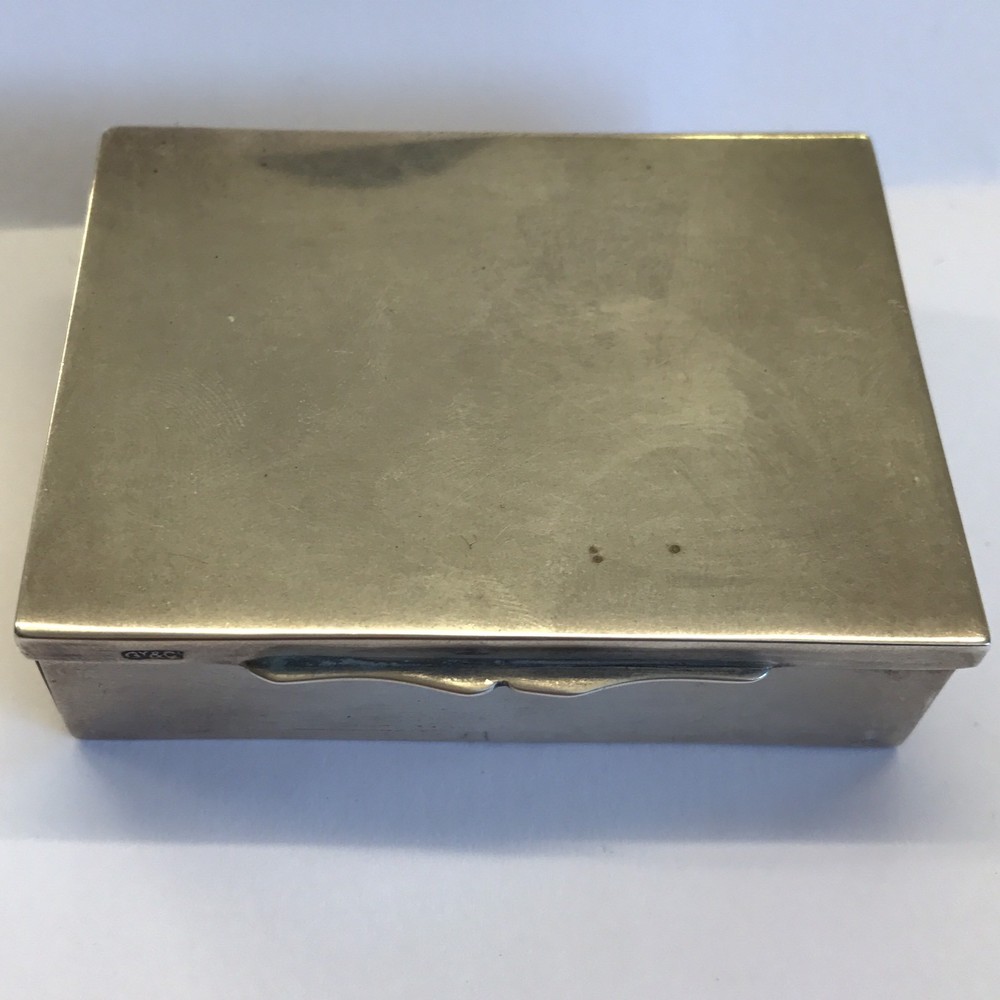 Antique Solid Silver Miniature Playing Cards Box Grey & Co 1901 6.8cm X 5cm X2cm