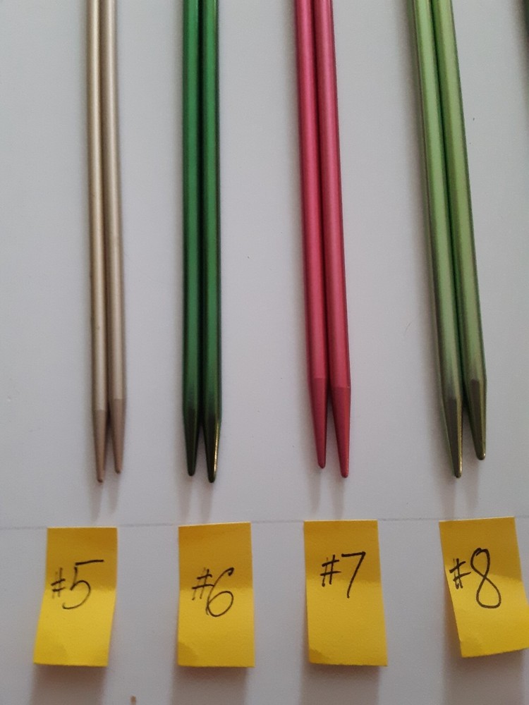 12 Complete Sets Single Point Knitting Needles Boye Bates other, 14" Long KN8