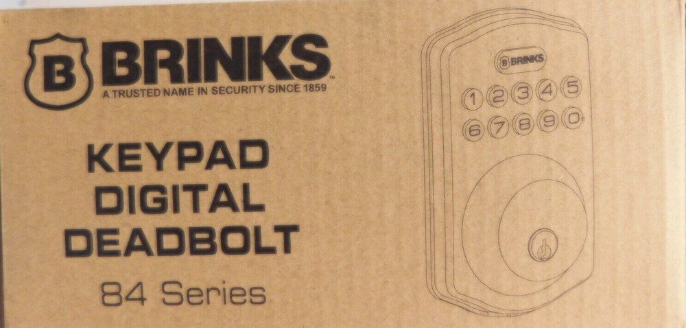 BRINKS DIGITAL DEADBOLT, TUSCAN BRONZE-84 SERIES
