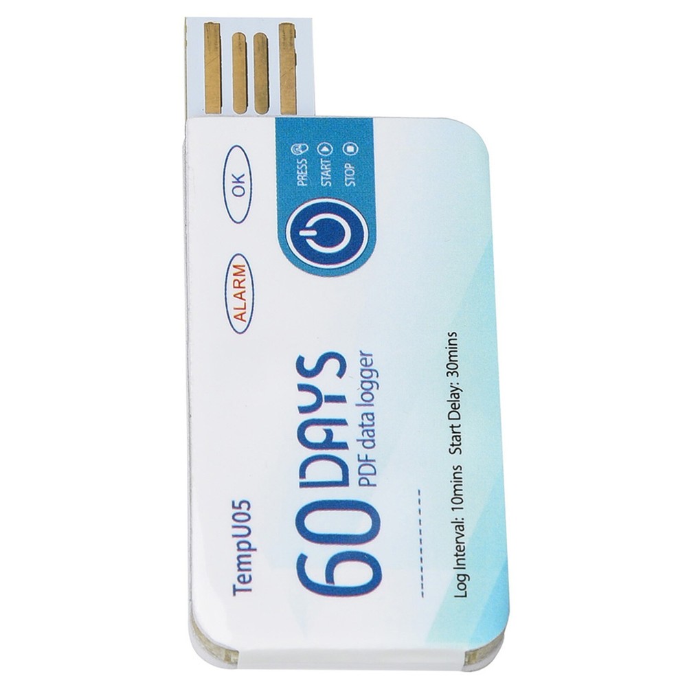 TempU05 Single Use Temperature Data Logger Disposable USB Temperature Recorder