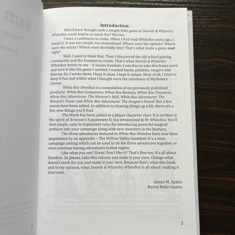 White Box Omnibus - Player & Referee Options For Whitebox RPG