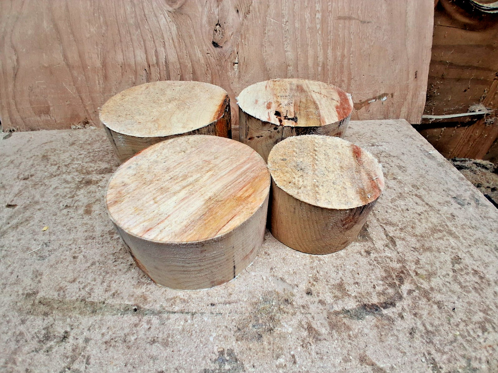 Red Alder Wood Turning Bowl Blanks 4pc