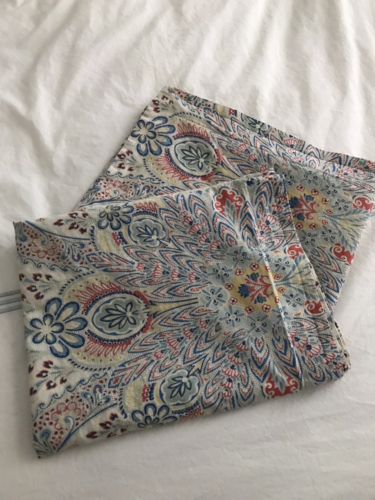 Ralph Lauren Starburst Paisley KING Pillow Shams (2)