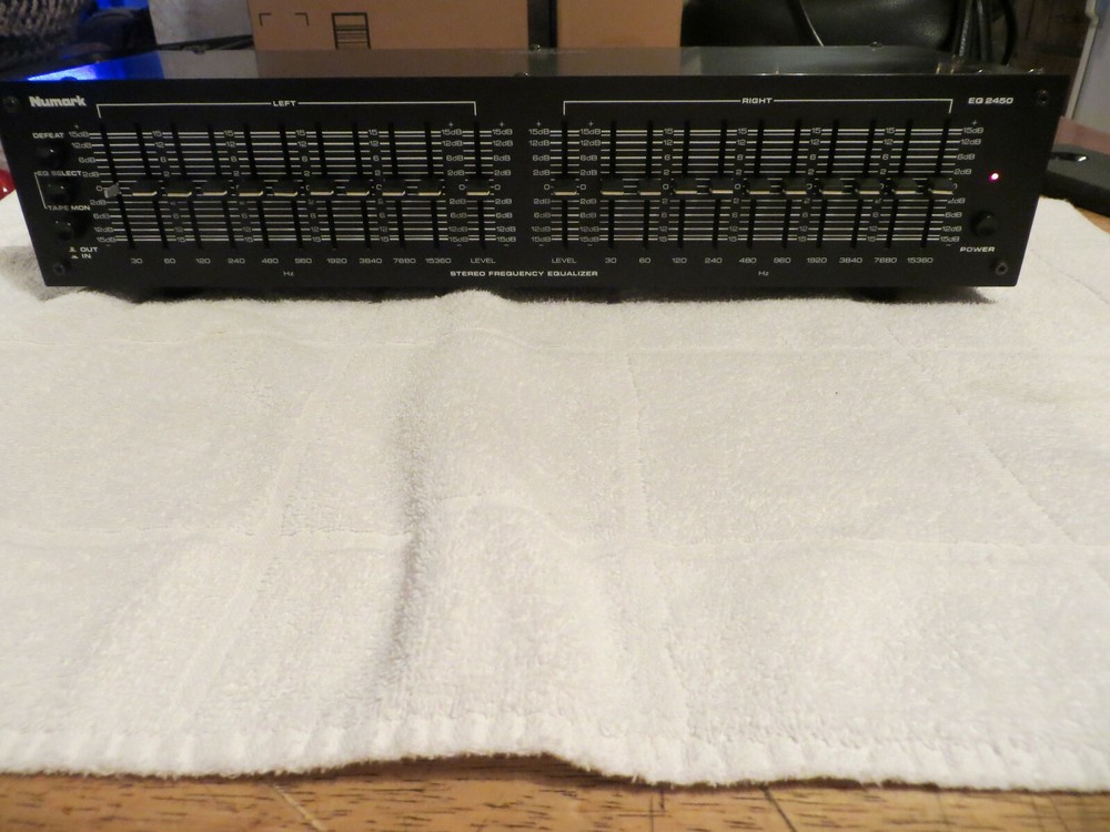 NUMARK EQ 2450 10 BAND STEREO FREQUENCY EQUALIZER,