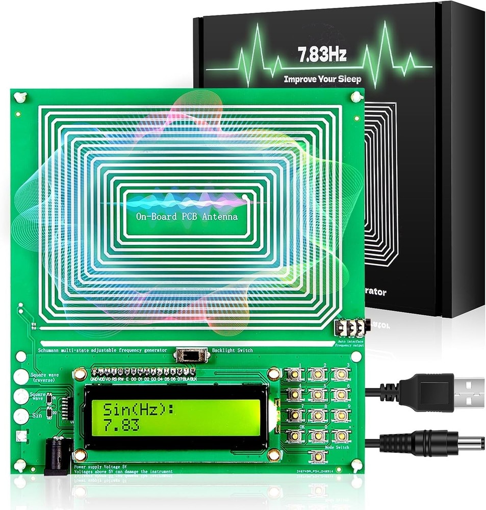Sleep Aid & Relaxation Device 7.83Hz Schumann Frequency Generator USB Powered...