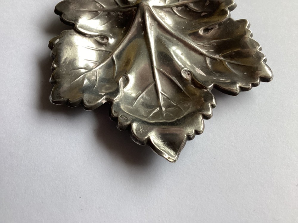 Sterling Silver Leaf Dish by Pedro Duran Spain