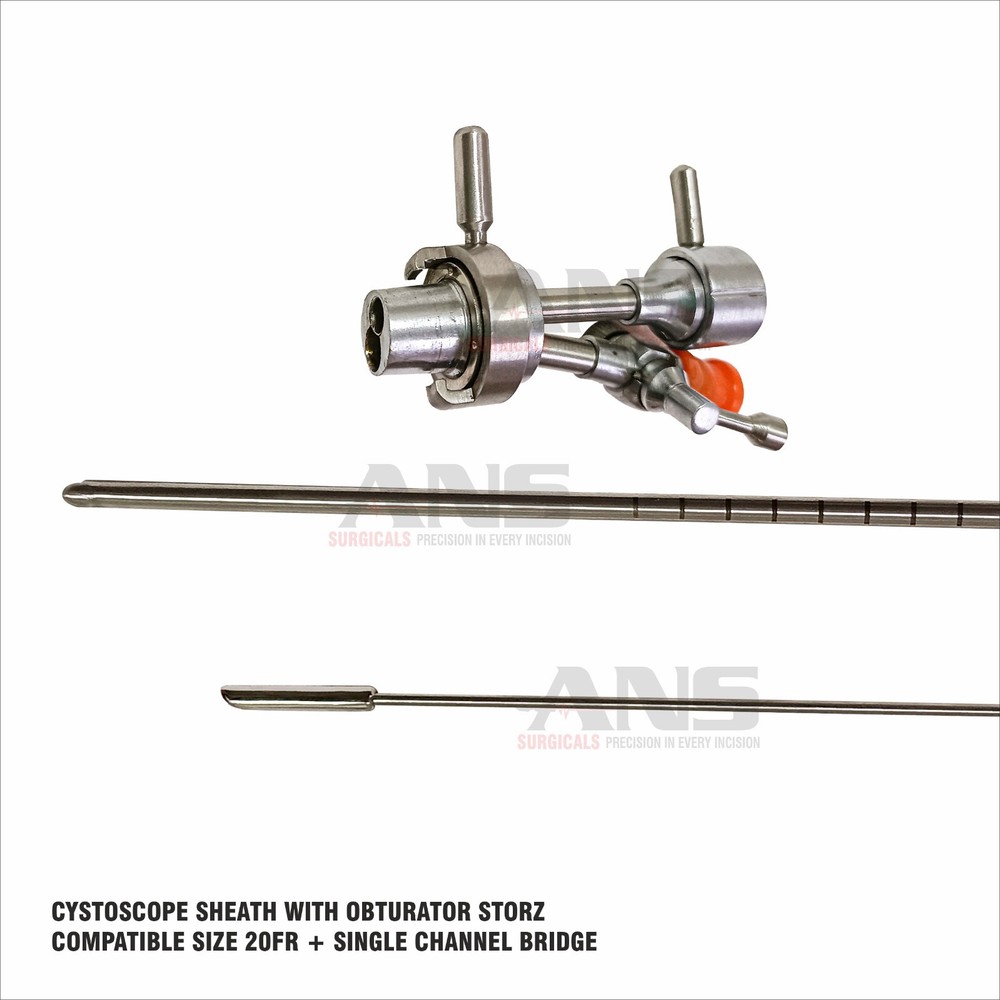 ANS Cystoscopy Sheath With Obturator 20Fr + Single Channel Bridge