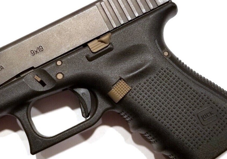 For GLOCK GEN 1 2 3 4 Extended Control Kit, Slide Stop Release, ESLL, Pins