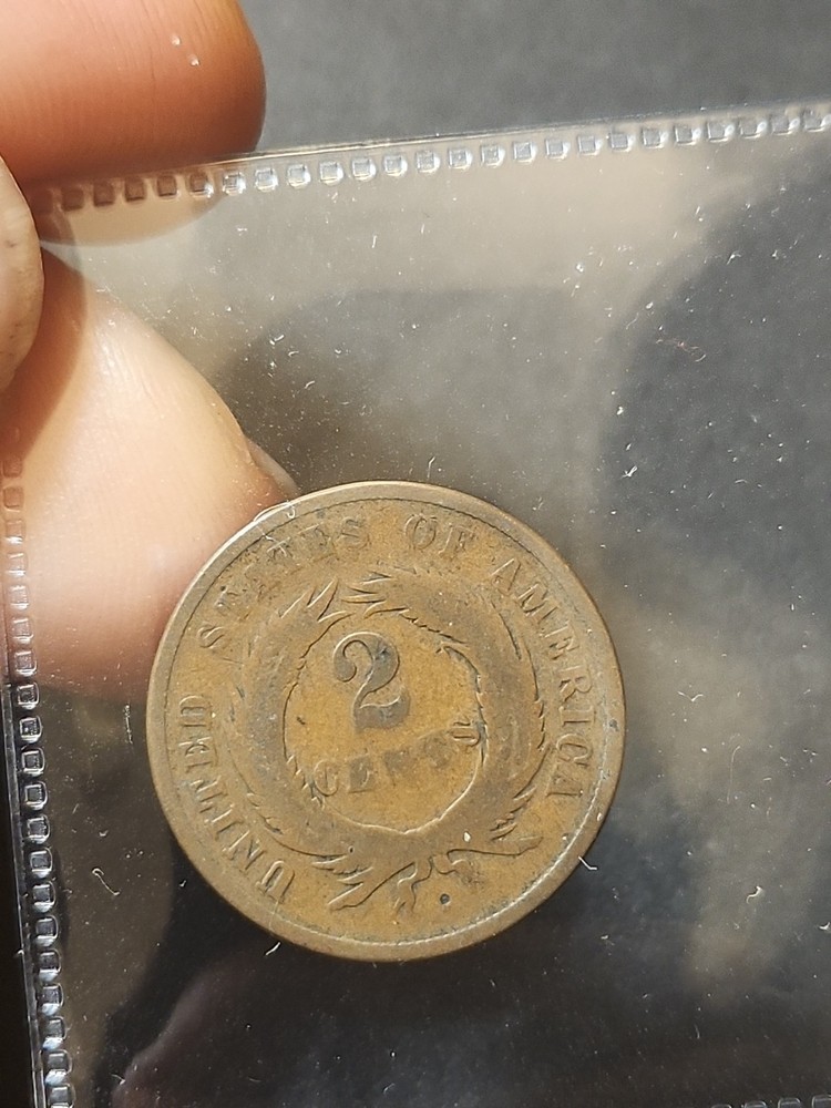 1865 US 2CENT #0372