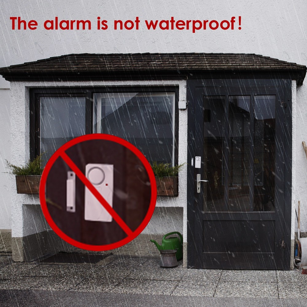 Battery Powered Wireless Remote Door Alarm, Home Security Doorbell Chime System