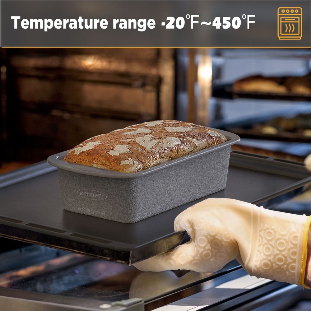 2 Pack 9x5 Silicone Bread Loaf Pans Nonstick