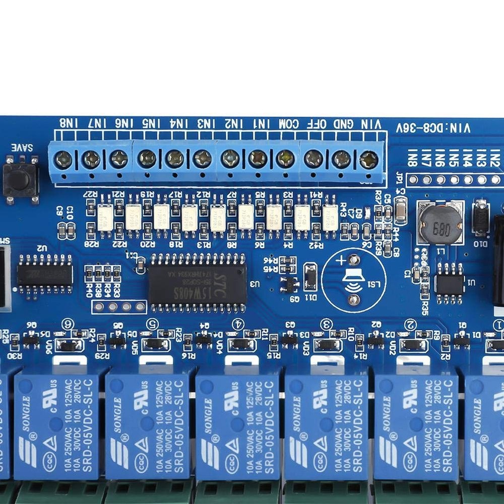 Multifunction Relay, 8-36V 8-Channel Multifunction Time Delay Relay Interface...