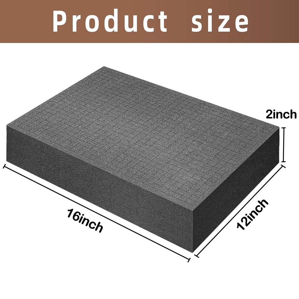 Pick and Pluck Foam Insert 16x12x2 for Board Game Box Storage Cases