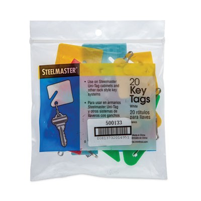 Controltek 500133 Key Tags, Blue/green/red/yellow, 270/pack