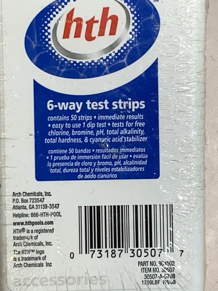 HTH 6-Way Test Strips , 50 ct $13.00