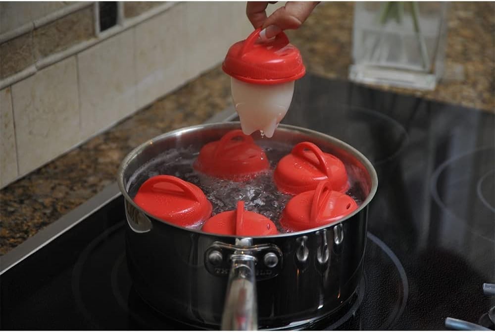 Egglettes Silicone Egg Cooker - Create Delicious Soft & Hard Boiled Eggs Easily