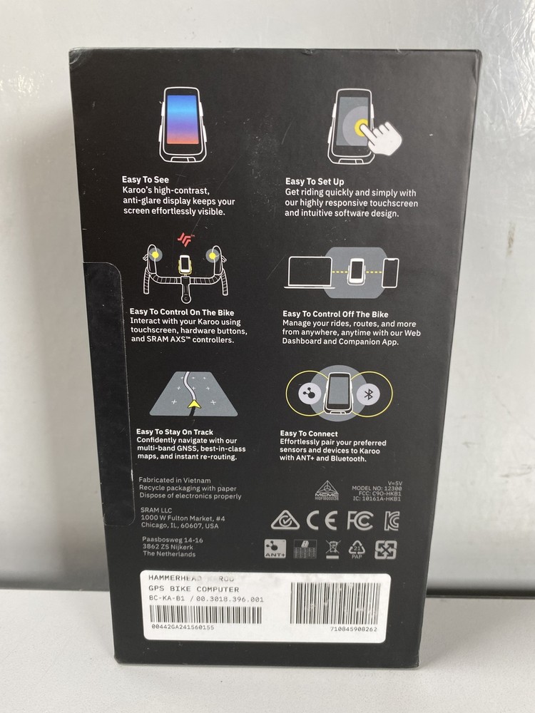 Hammerhead Karoo Bike GPS Touchscreen Computer - Black