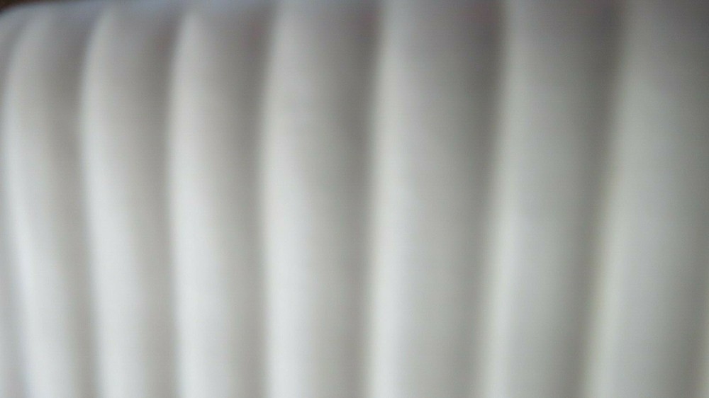 Haeger White Vintage rectangle planter ribs