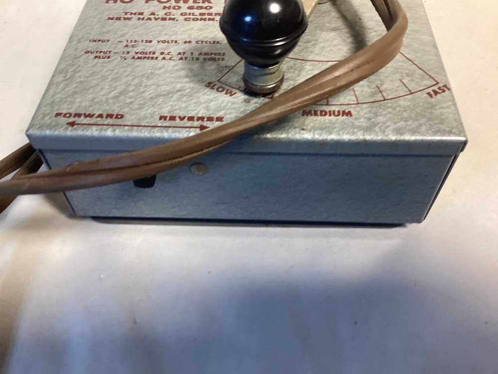 Vintage AC Gilbert HO #650 model train transformer tested working
