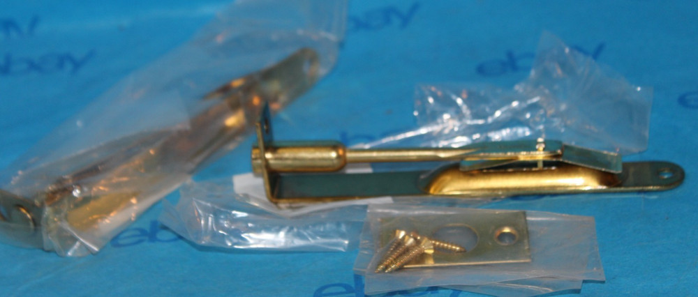 Flush Bolt Slide Lever 6 Inch Solid Polished Brass Door Hardware