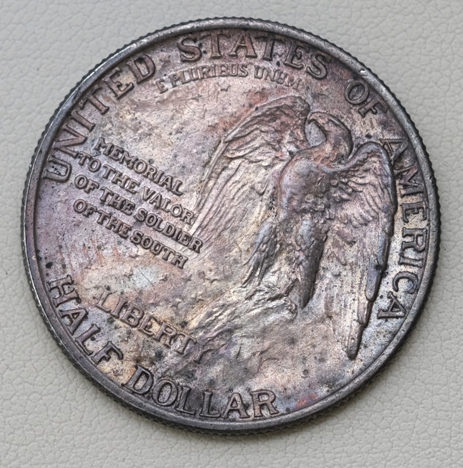 1925 50C Stone Mountain Commemorative Silver Half Dollar /D4