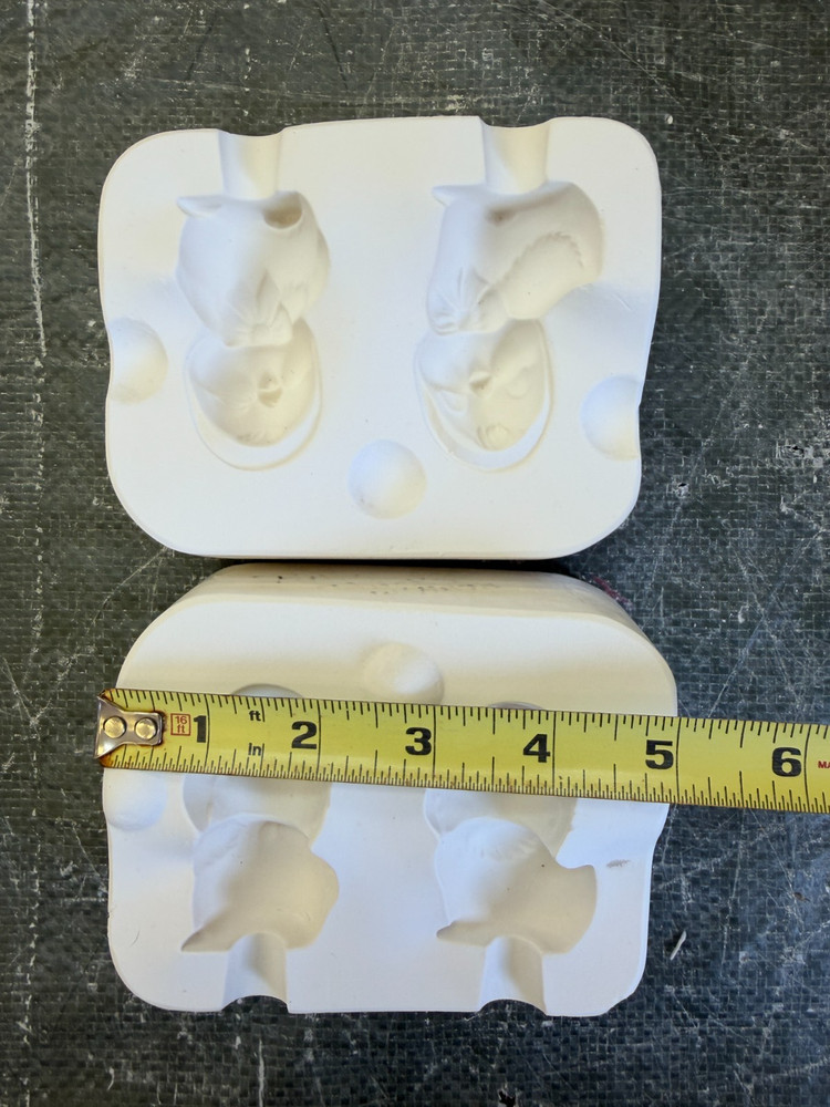 VINTAGE KIMPLE CERAMIC MOLD #792 TWO CHICKS