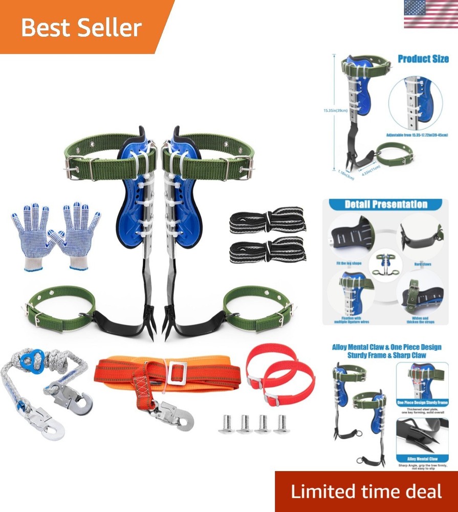 Versatile Tree Climbing Gear with Adjustable Fit - Perfect for Work and Play