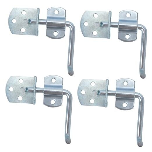 Trailer Gate Latch Stake Bed Latches, Straight Side Gate Bracket Sets 4 Pack