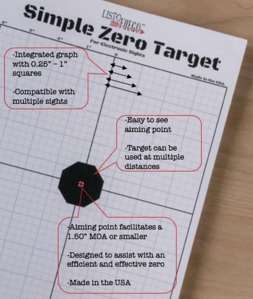 Zeroing Targets (75 Paper Targets) for Sighting in, Shooting Range