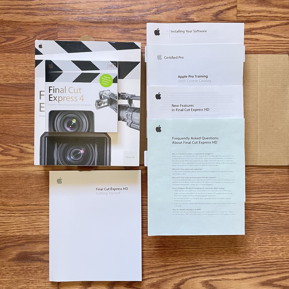 Apple Final Cut Express HD Media Set (Upgrade)