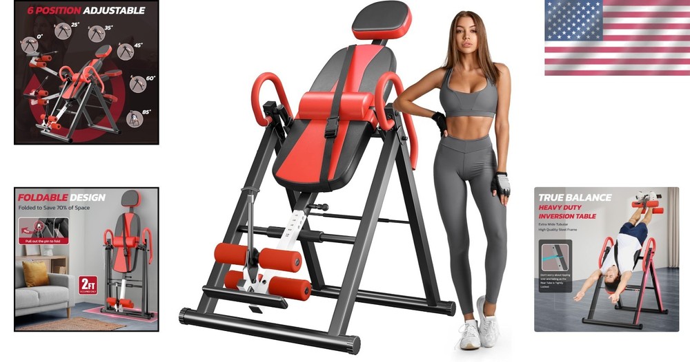Inversion Table for Back Pain Relief - 300 lbs Capacity