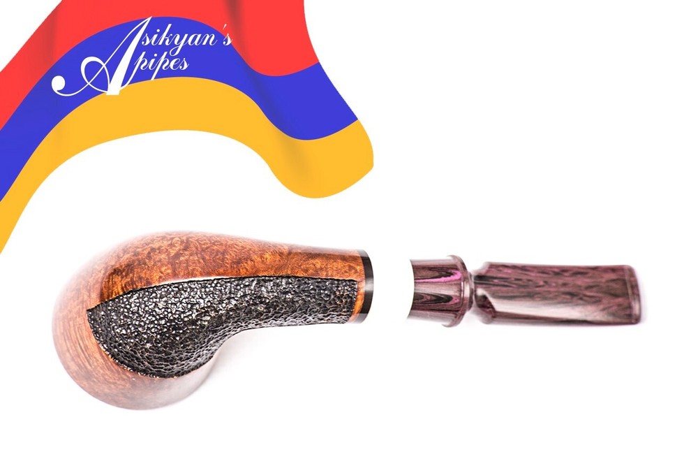 Asikyan Pipe#417/24 Dublin Smooth\Rusticated Hand Made