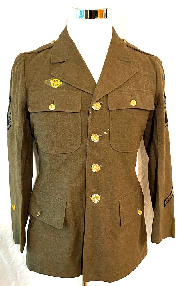 WWII Named AAF Flight Instructor 4 Pocket Service Coat
