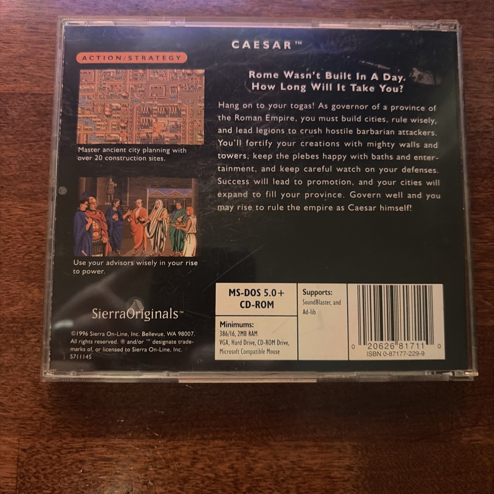 Caesar Sierra Originals for MSDOS - CDROM