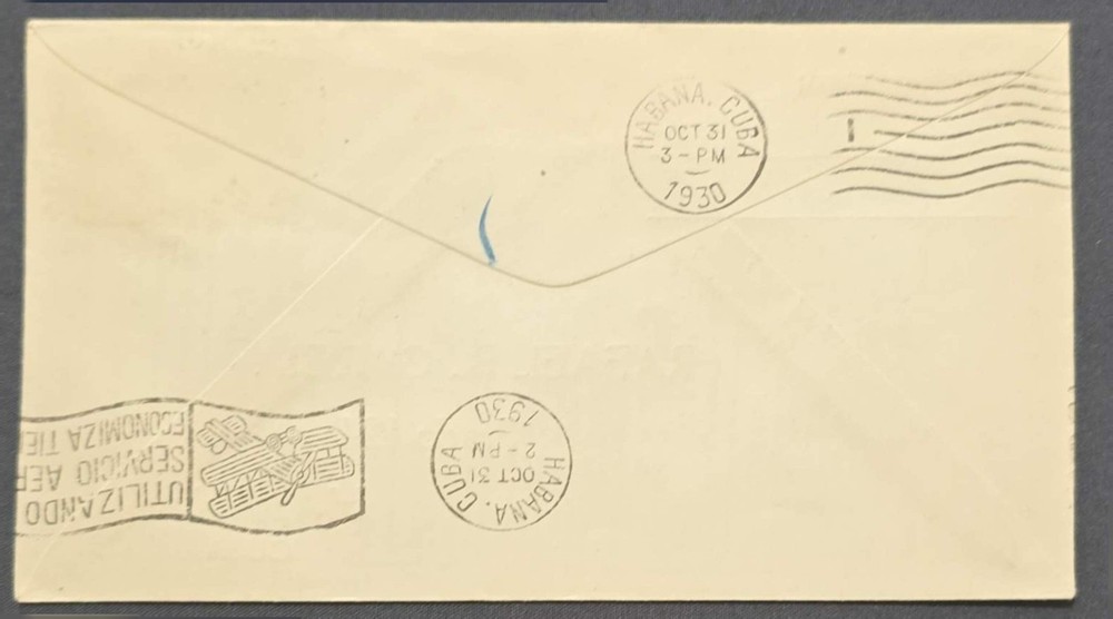 1930-first Flight Cover-camaguey-havan@
