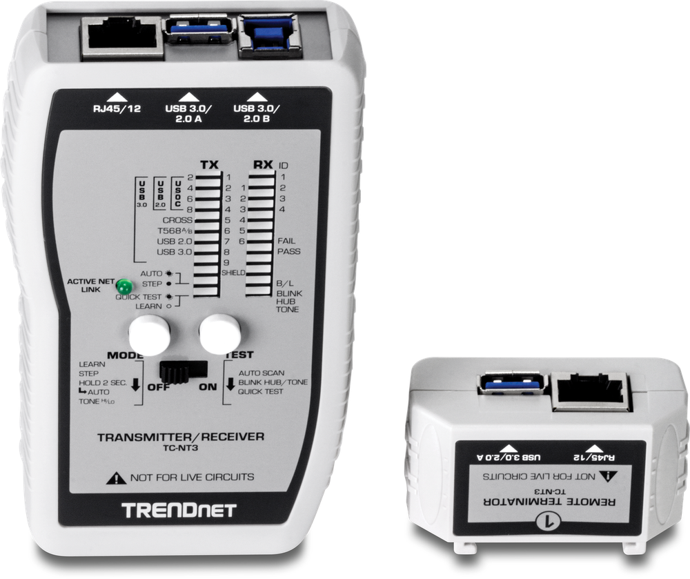 TRENDnet TC-NT3 RENEWED, VDV & USB Cable Tester