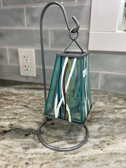 Glass Tea Light Candle Light Multicolored