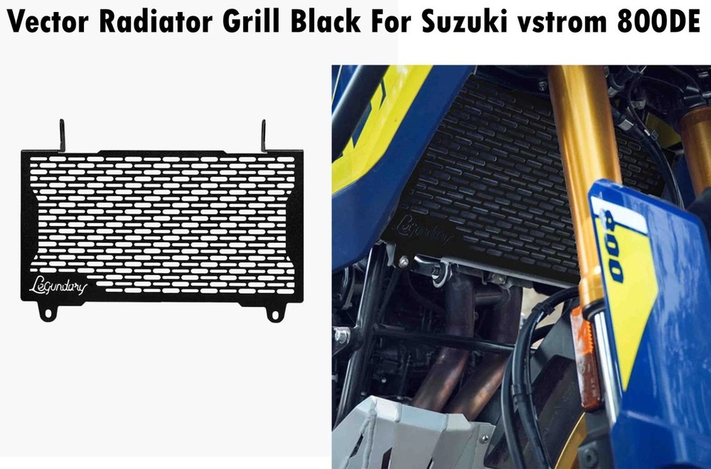 VECTOR RADIATOR GUARD BLACK FIT FOR SUZUKI V STROM 800DE