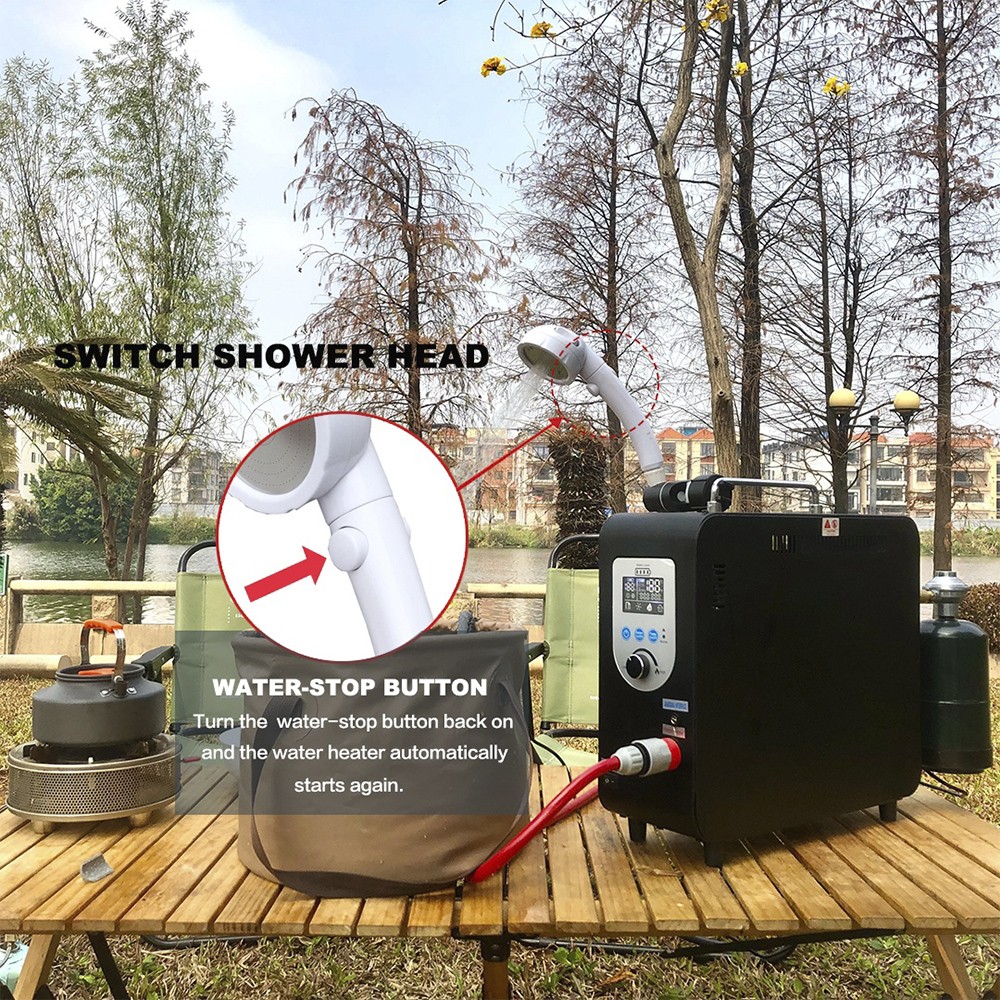 🚀Propane Portable Water Heater Countertop Instant Camping Shower For Outdoors